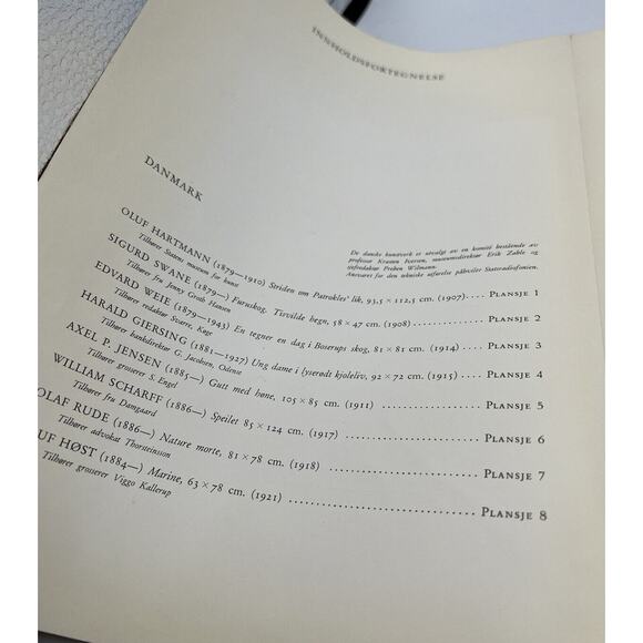 Magazine Nordisk Malerkunst 40 Reproductions Famous Artists Folio 1950 Denmark - Picture 2 of 9